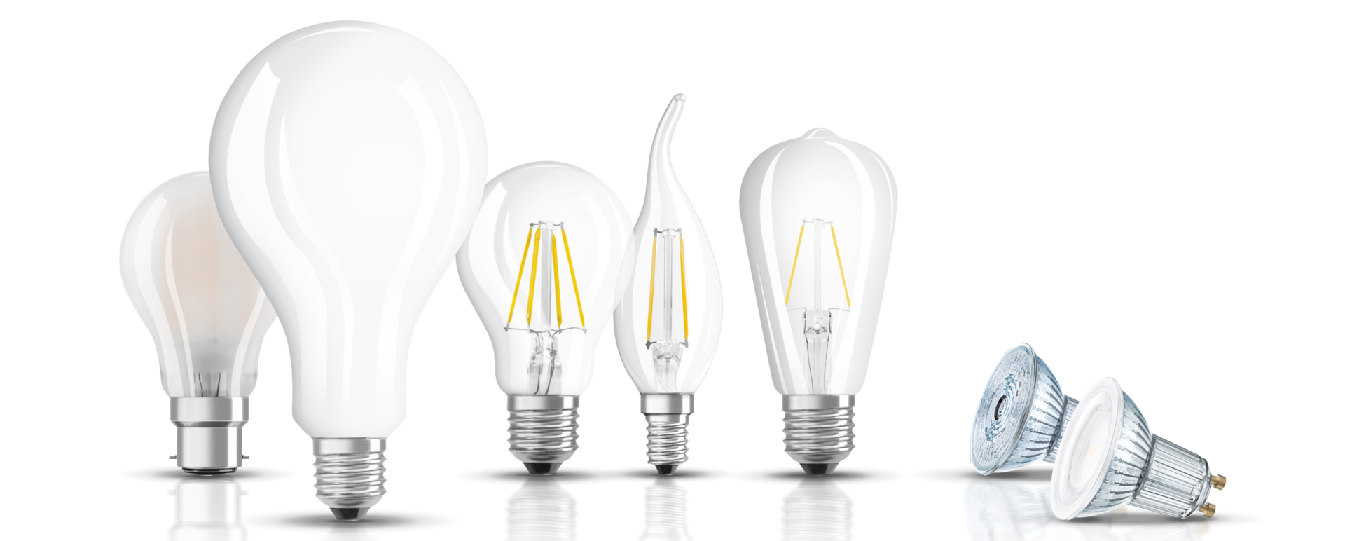 Full-glass LED lamps